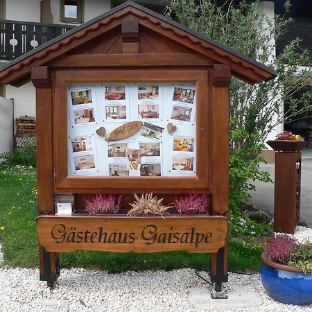 Gaestehaus Gaisalpe Fischen im Allgaeu Exterior photo
